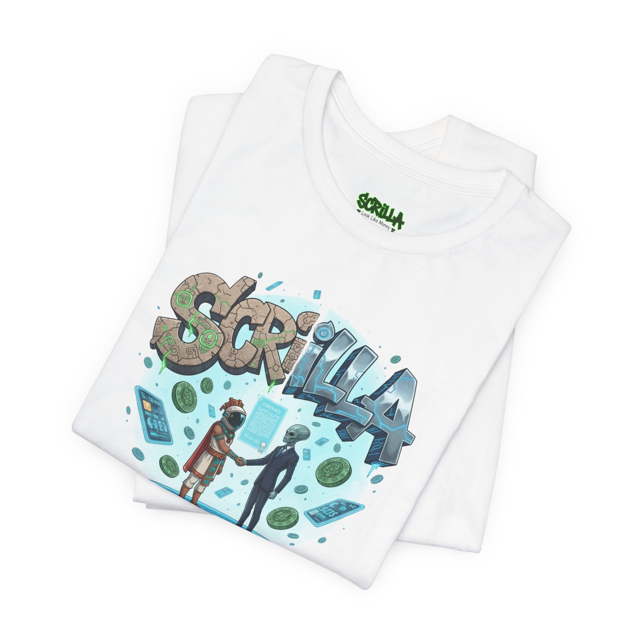 Scrilla Portal T-Shirt — Retro Graffiti Alien Meet Design