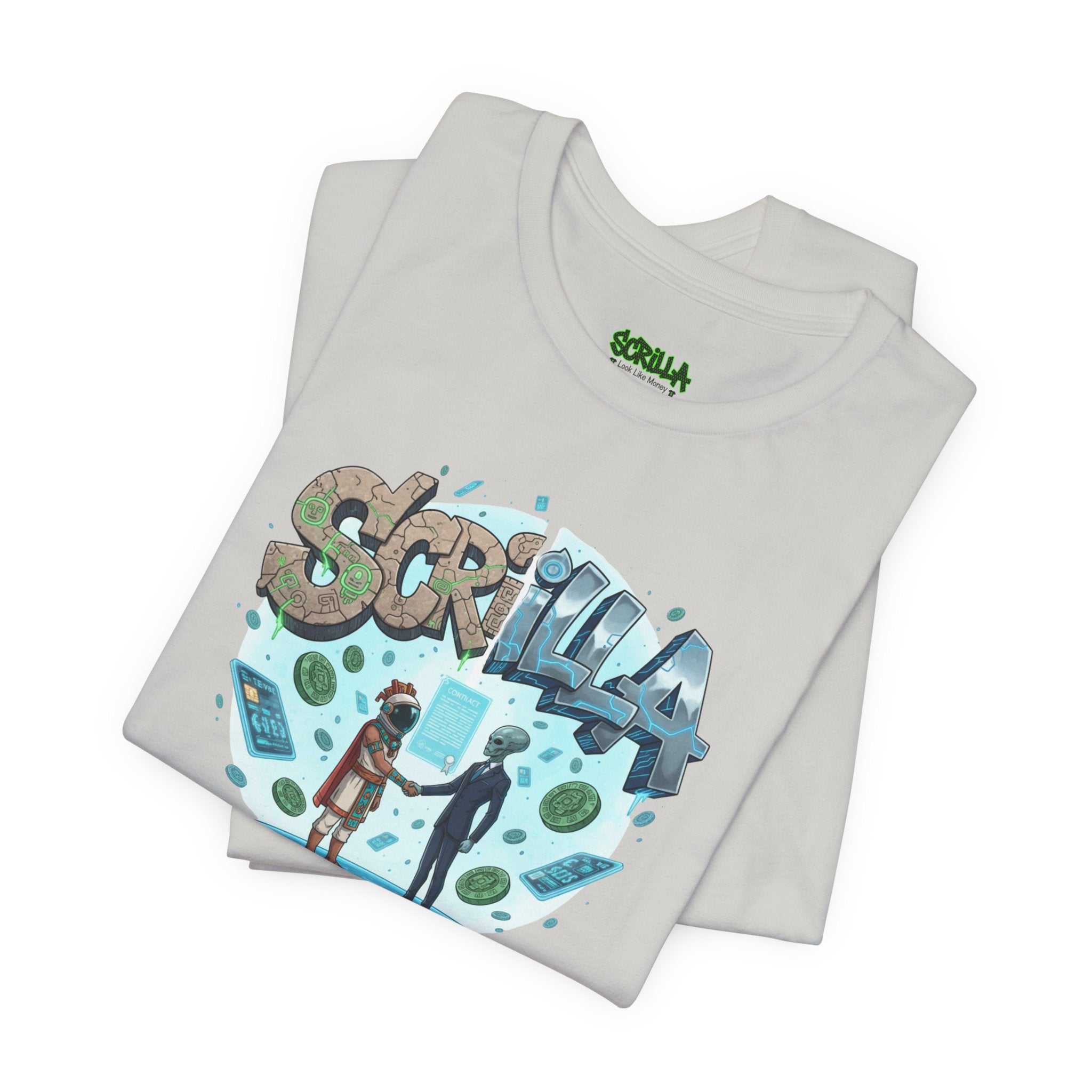 Scrilla Portal T-Shirt — Retro Graffiti Alien Meet Design