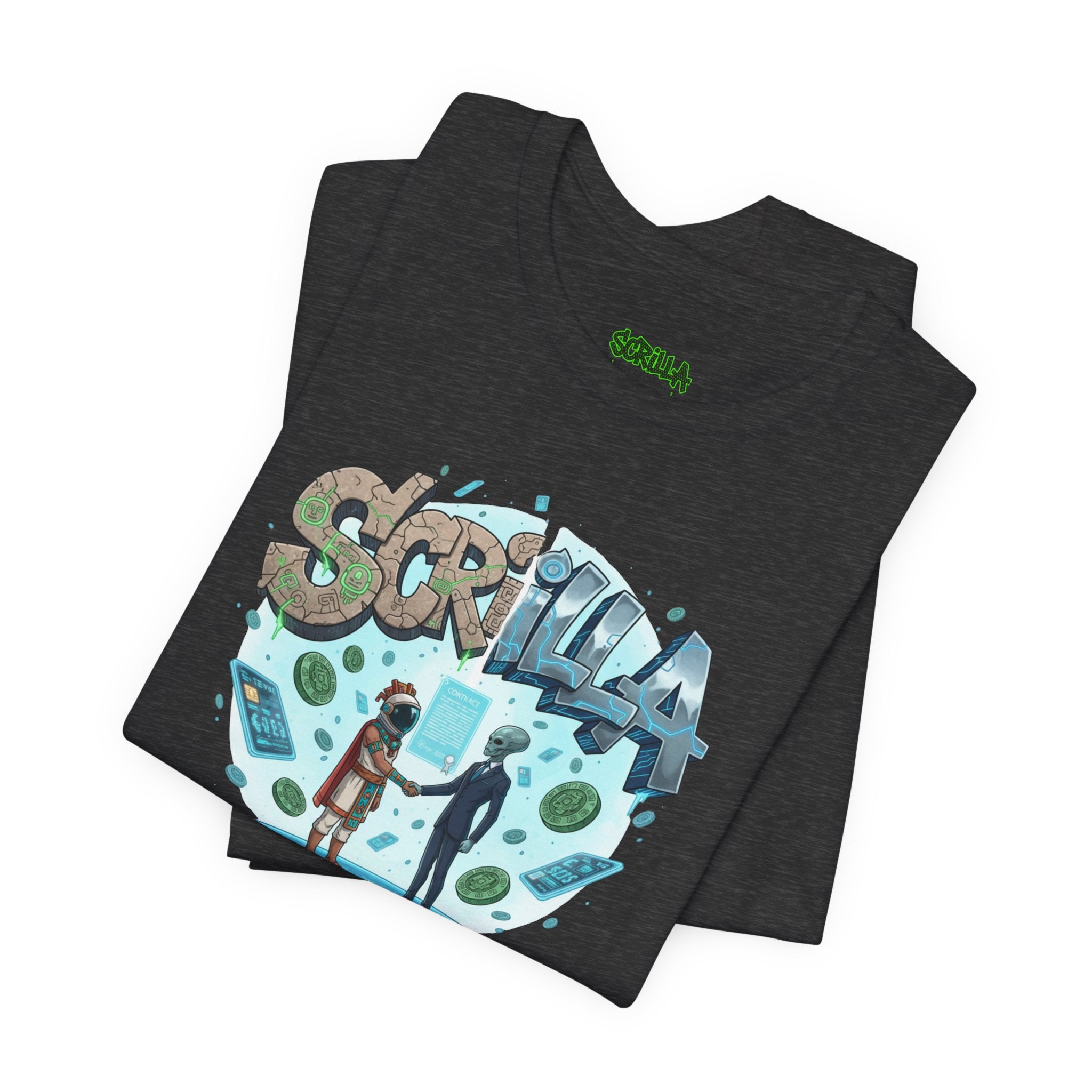 Scrilla Portal T-Shirt — Retro Graffiti Alien Meet Design